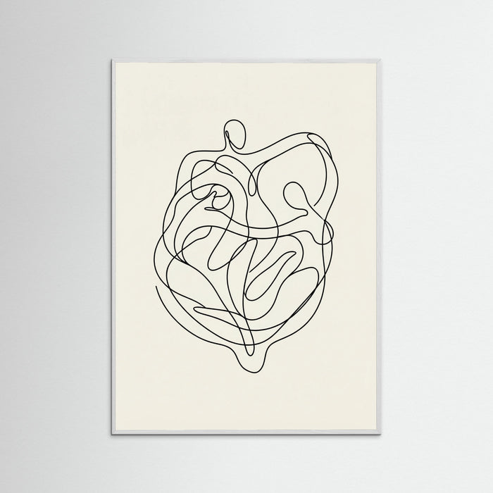 White Wood Connected Faces