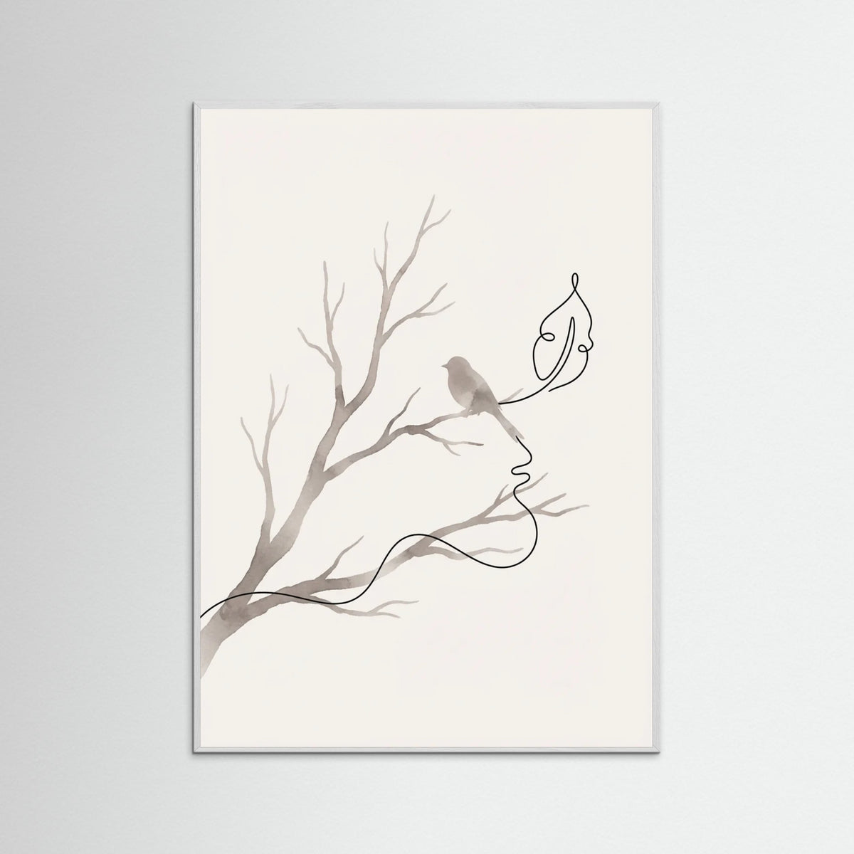 White Wood Connected Form