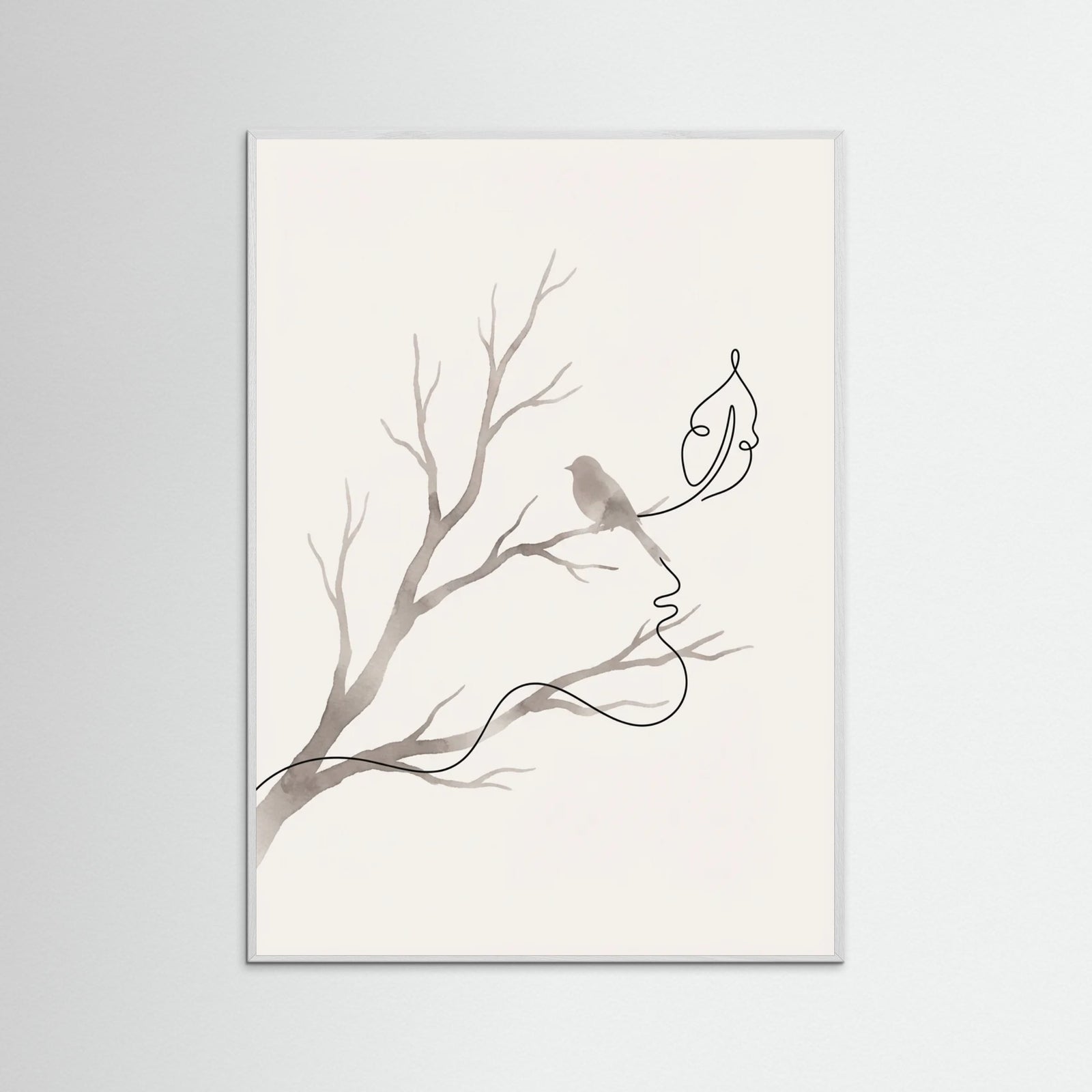 White Wood Connected Form