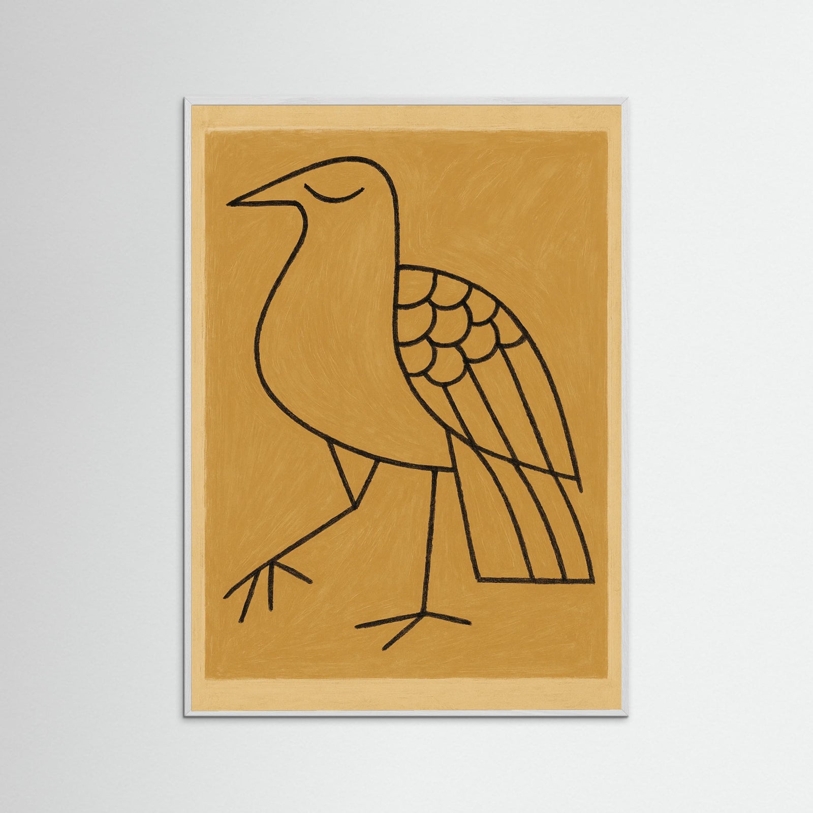 White Wood Contemplative Figure