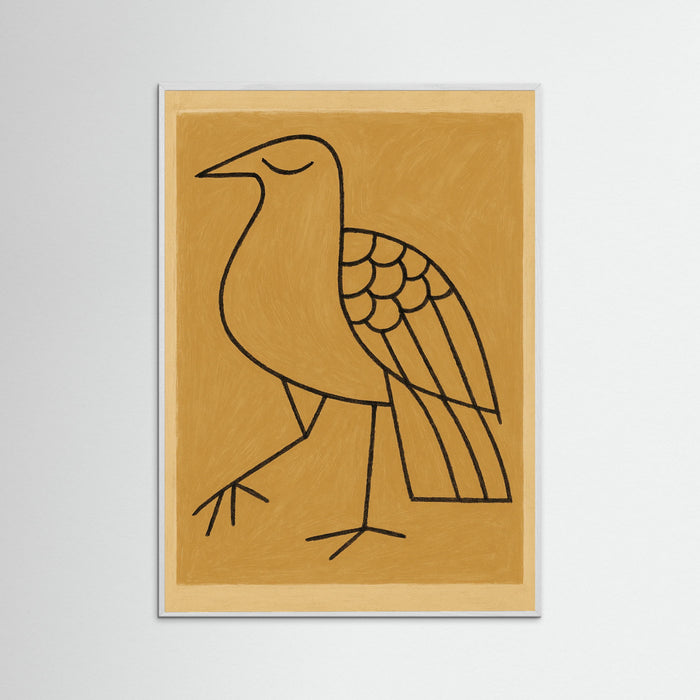 White Wood Contemplative Figure