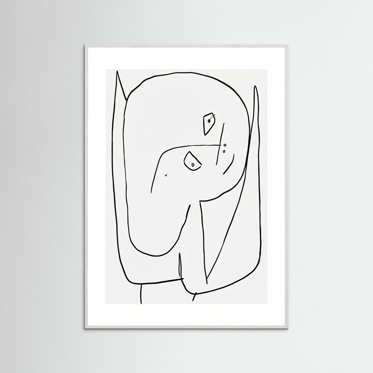 White Wood Contemplative Figure