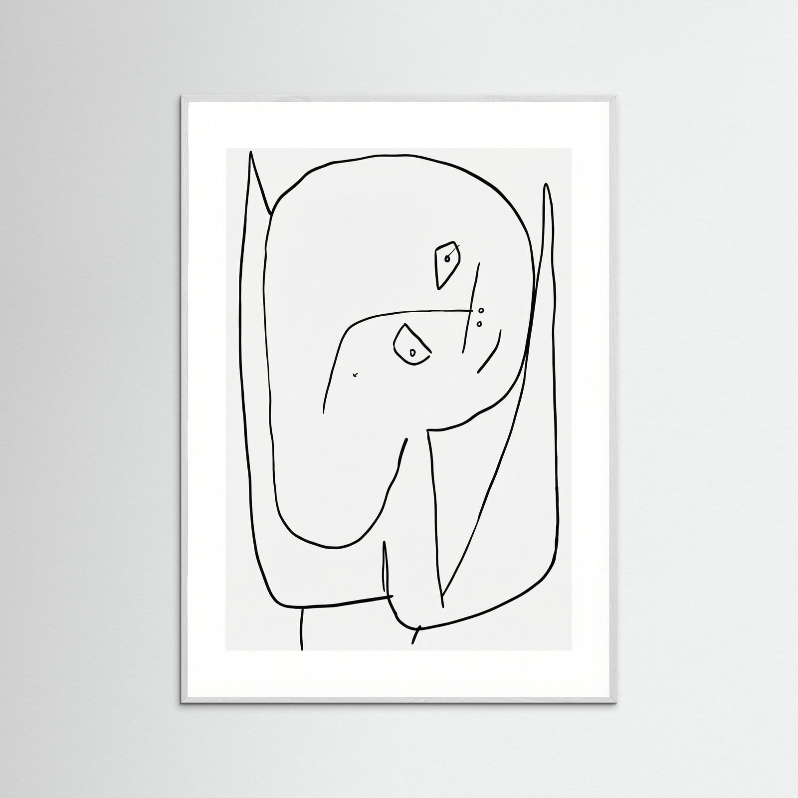 White Wood Contemplative Figure