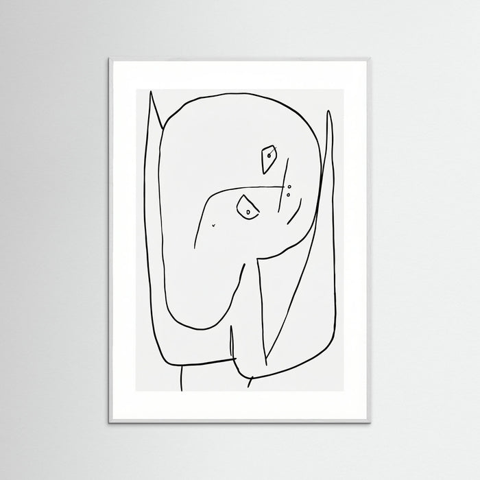 White Wood Contemplative Figure