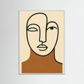 White Wood Contour Portrait