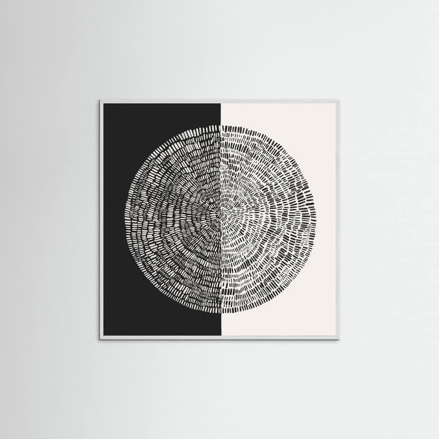 White Wood Convergence Poster