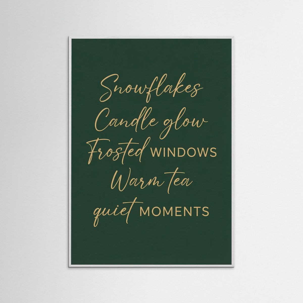 White Wood Cozy Winter Wishes