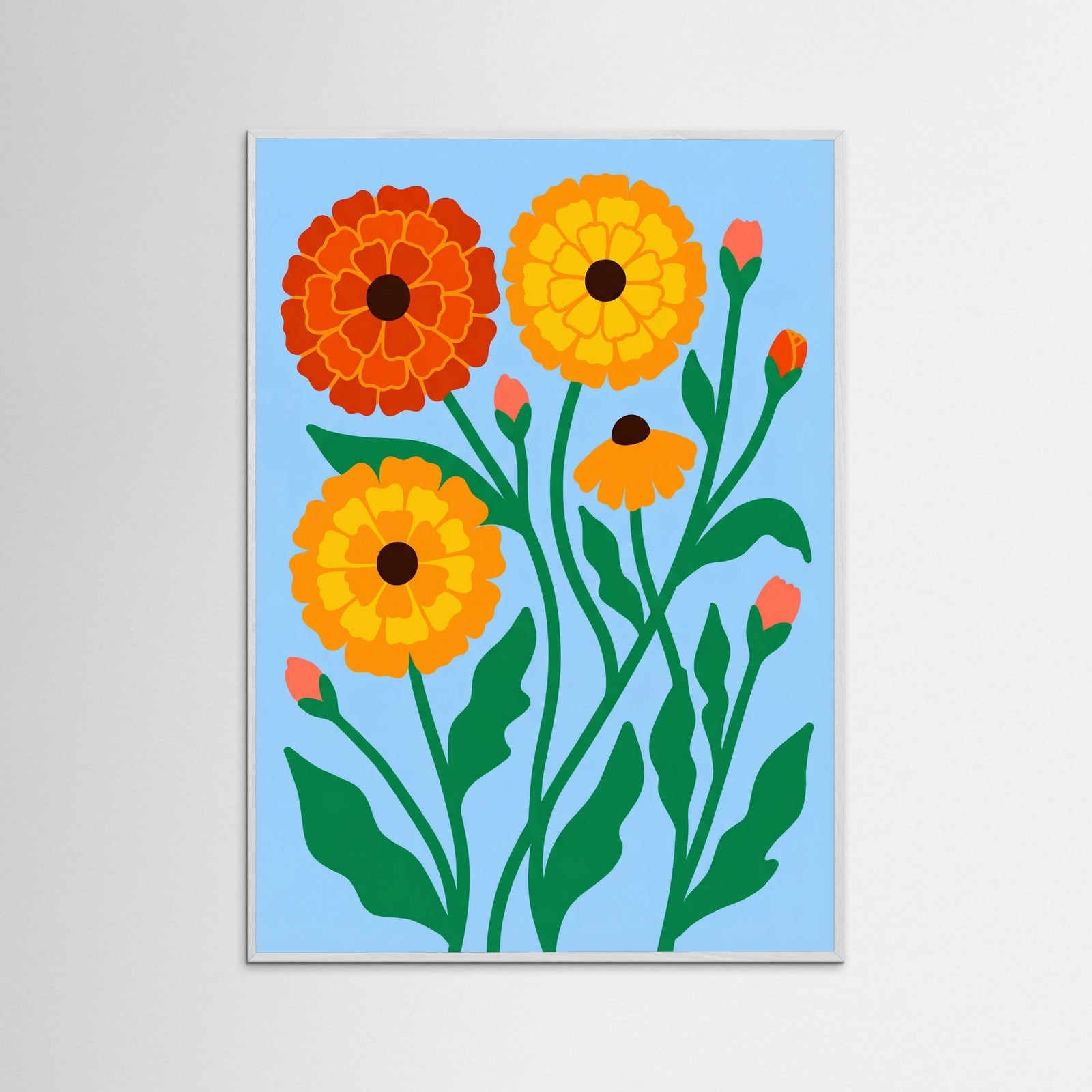 White Wood Crimson Bloom