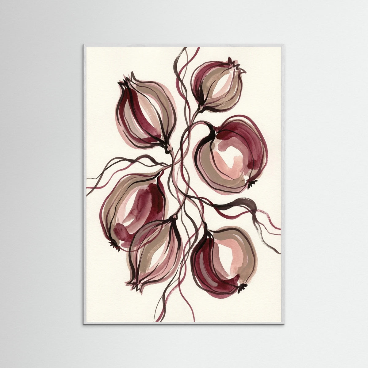 White Wood Crimson Bloom