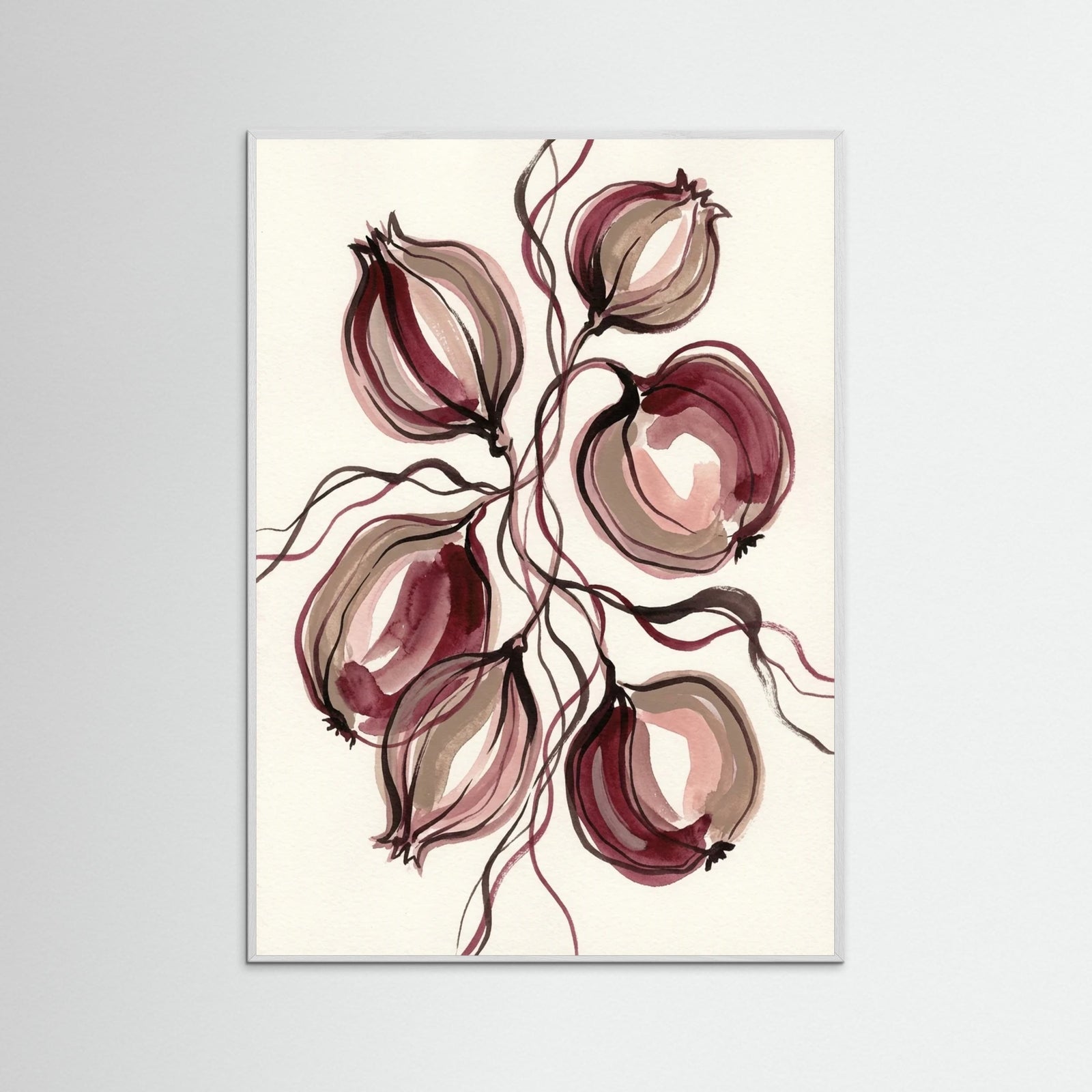 White Wood Crimson Bloom