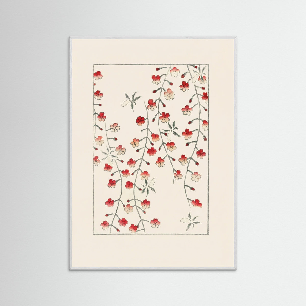 White Wood Crimson Botanical Cascade