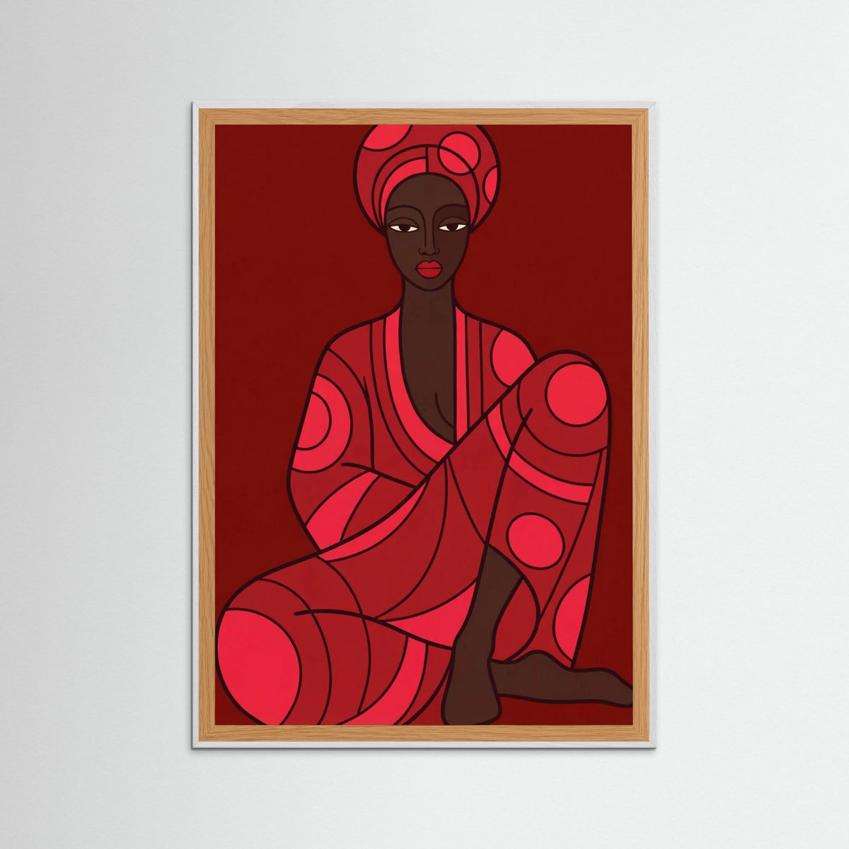 White Wood Crimson Contemplation