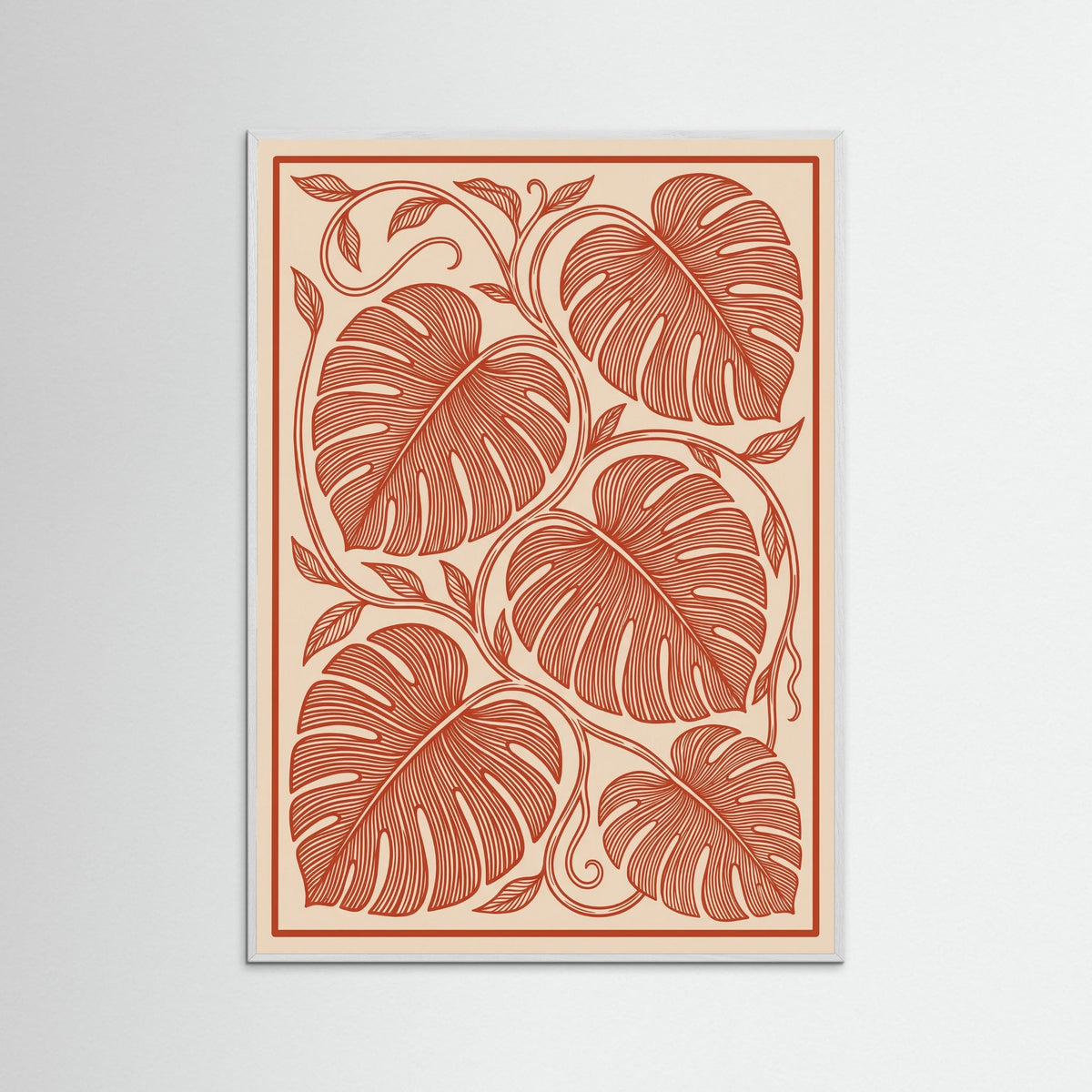 White Wood Crimson Fronds