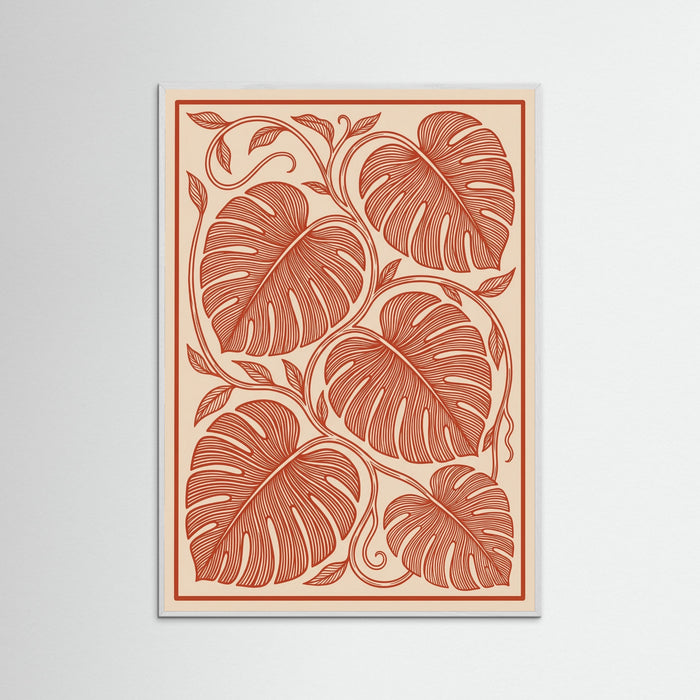 White Wood Crimson Fronds