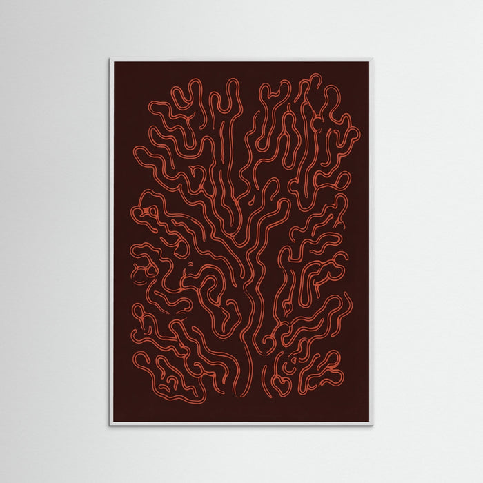 White Wood Crimson Veins