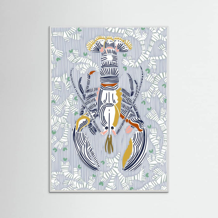 Crustacean Core grey -juliste – juliste ja taidepainatus