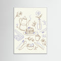 White Wood Culinary Doodles