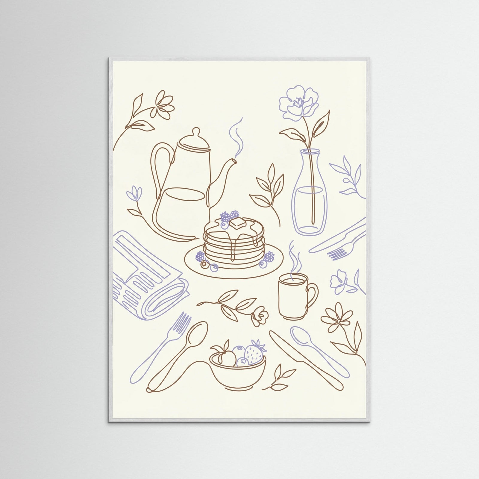 White Wood Culinary Doodles
