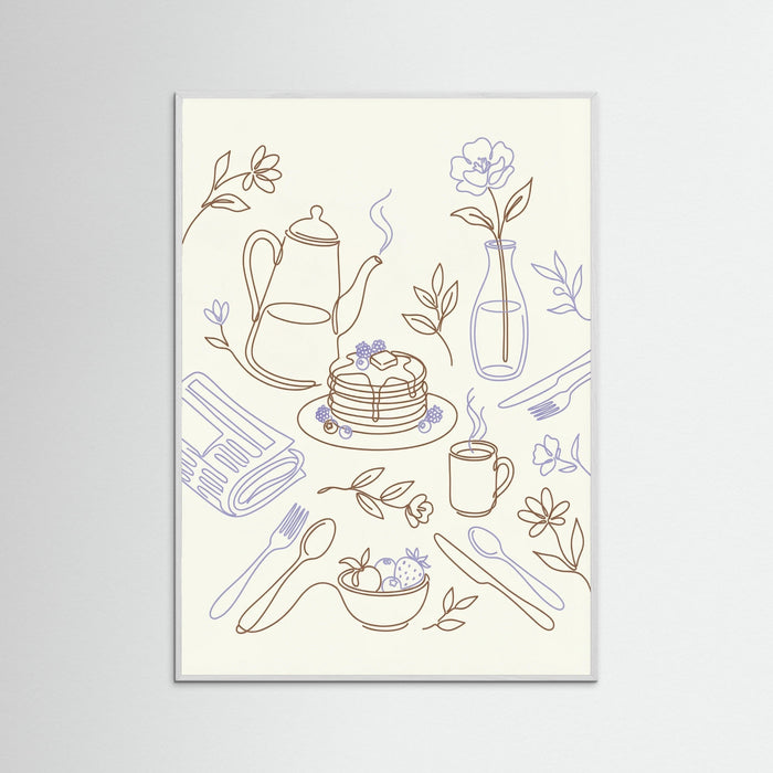 White Wood Culinary Doodles