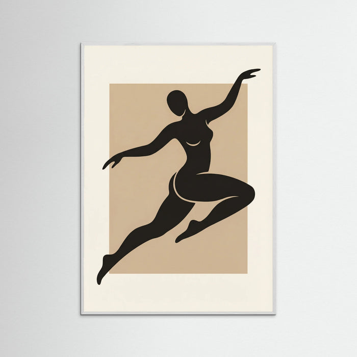 White Wood Curved Silhouette