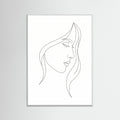 White Wood Curved Silhouette