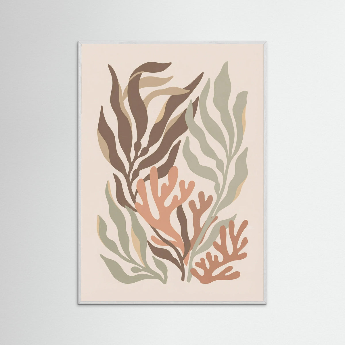 White Wood Cut out Foliage