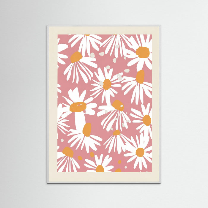 White Wood Daisy Field Bloom