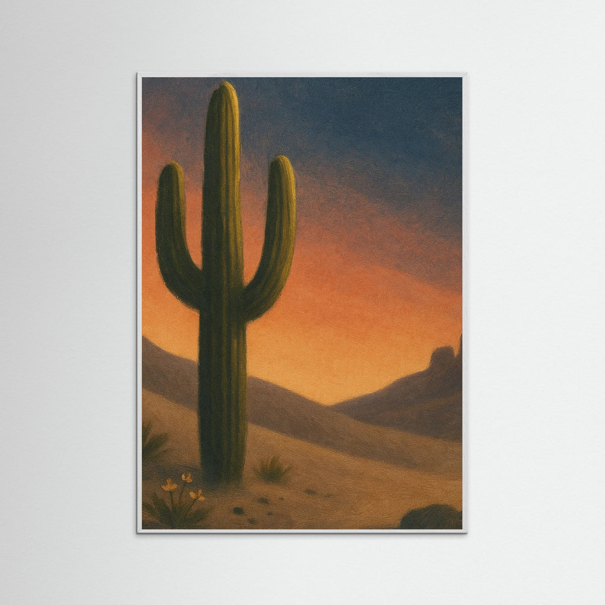 White Wood Desert Dusk