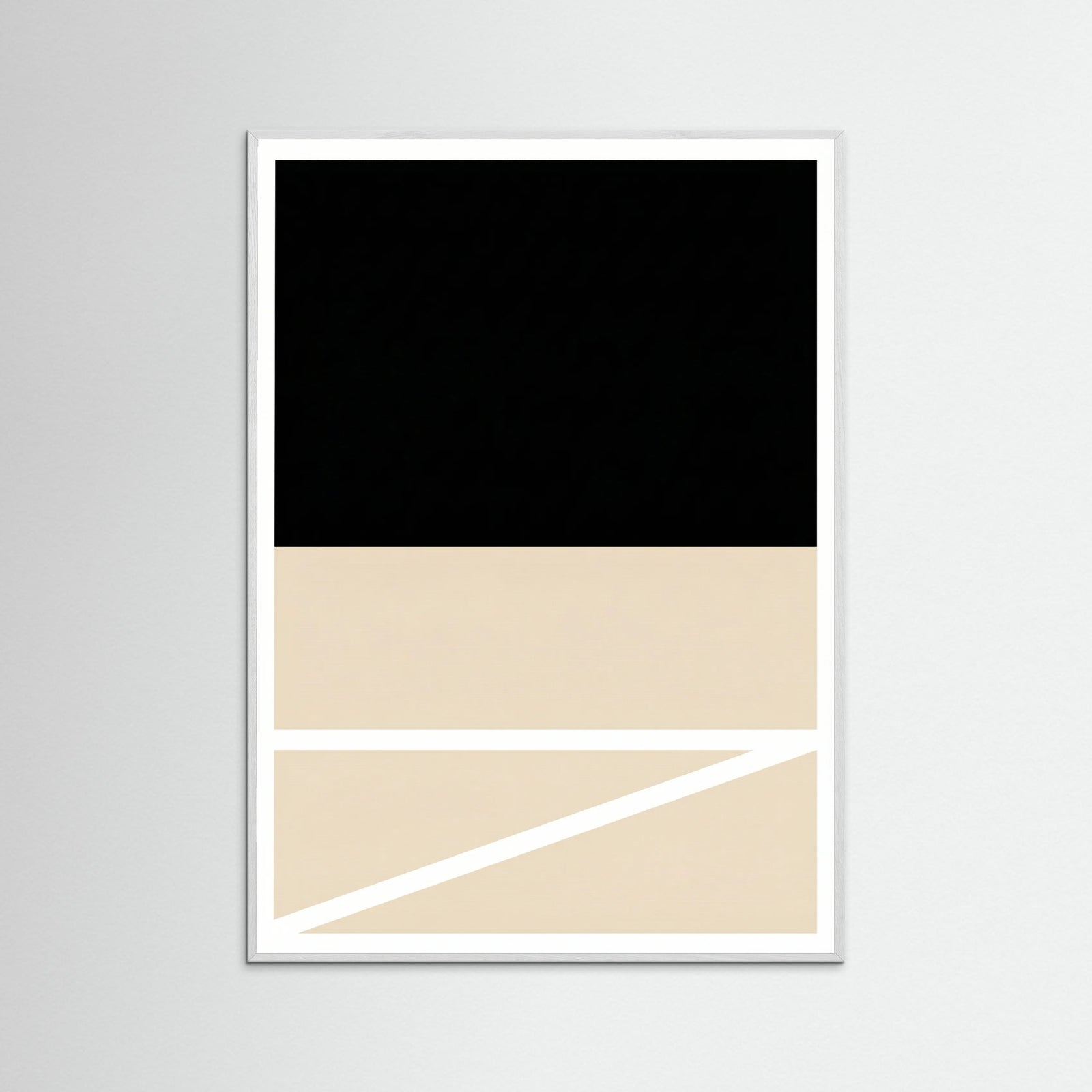 White Wood Diagonal Balance
