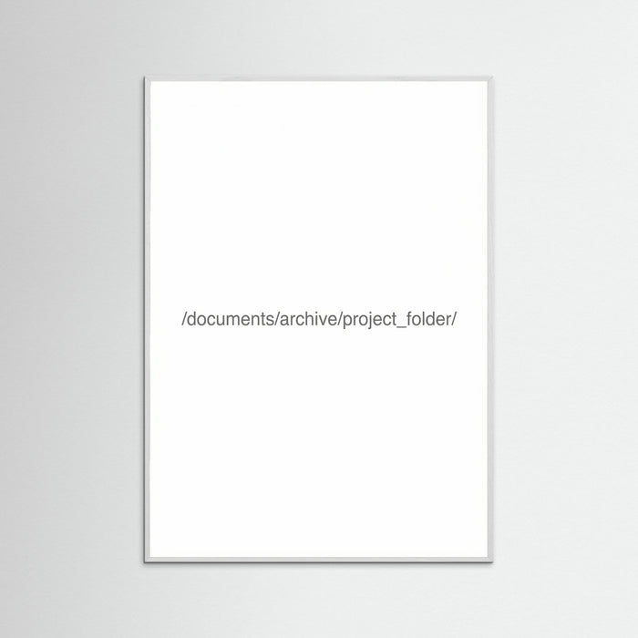 White Wood Digital File Label