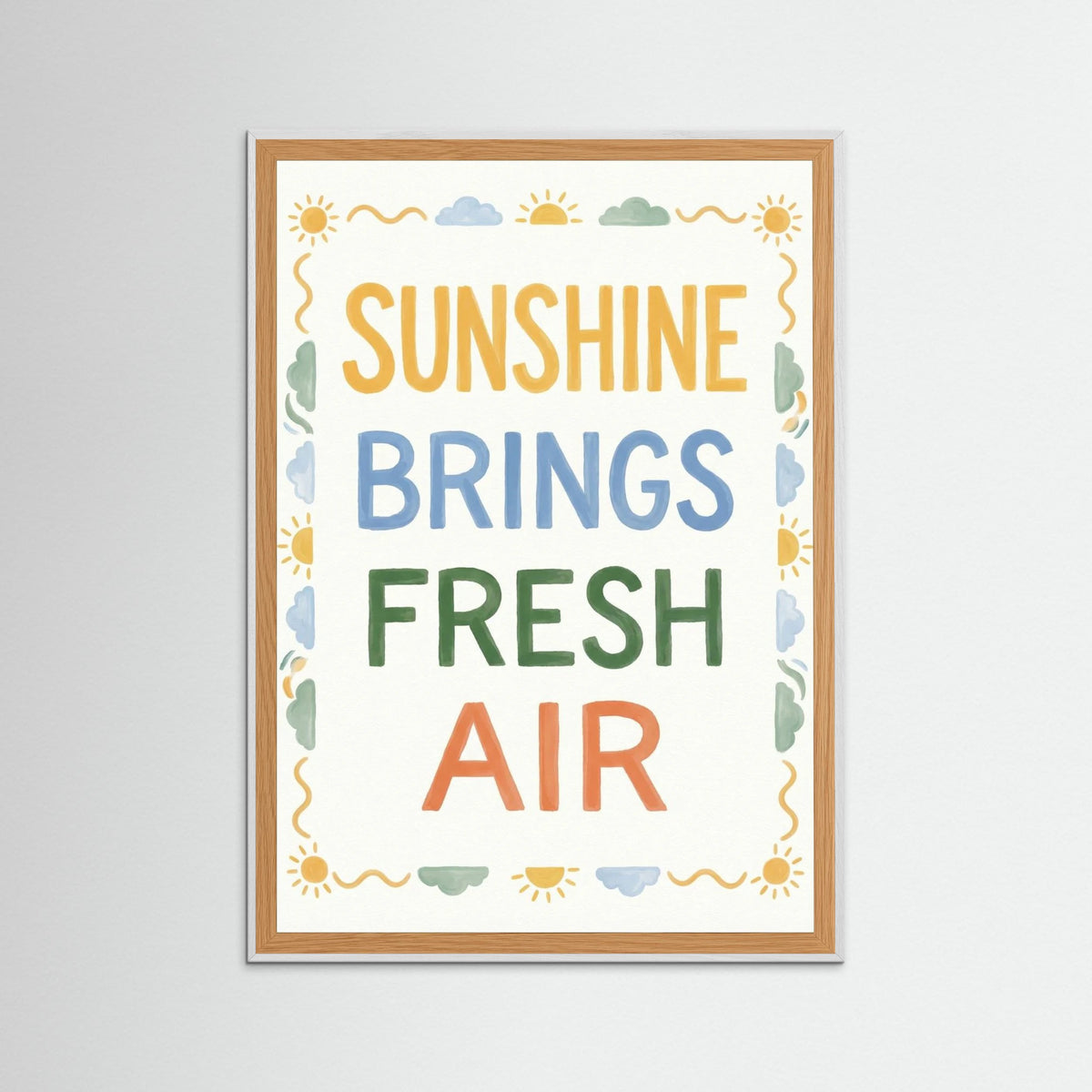 White Wood Dinner Party Affirmation