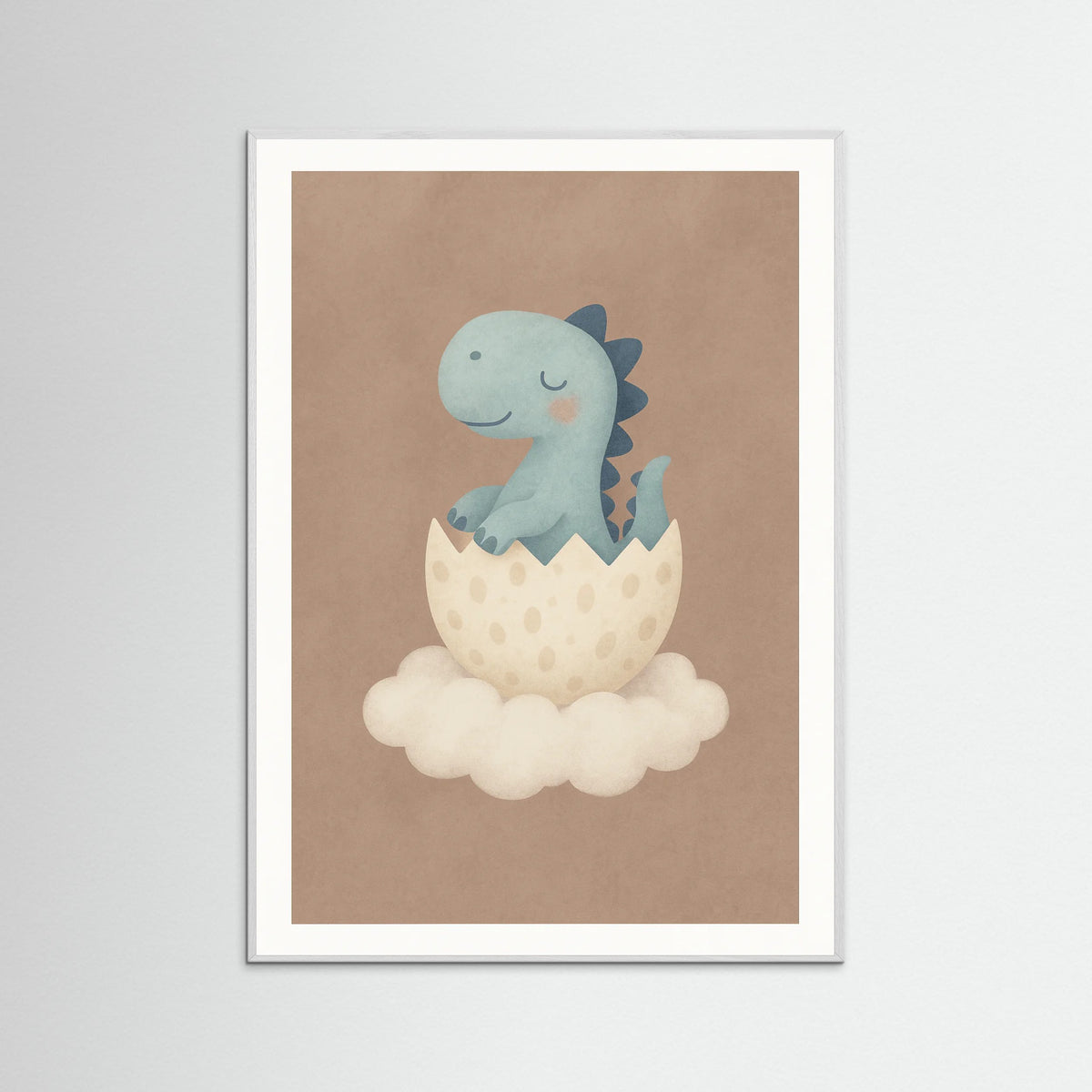 White Wood Dinosaur Hatchling