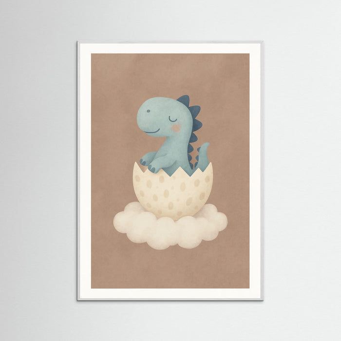 White Wood Dinosaur Hatchling