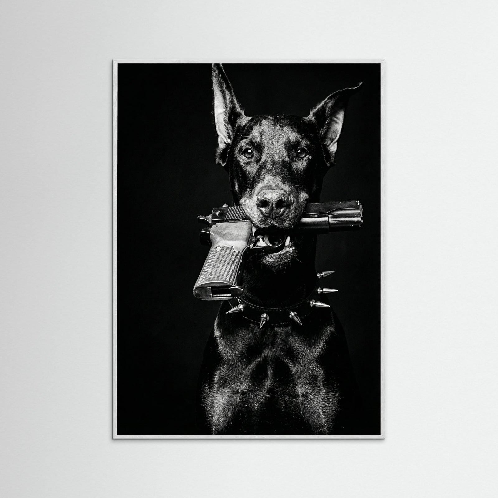 White Wood Dior Doberman