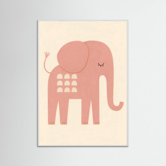 White Wood Dreamy Elephant