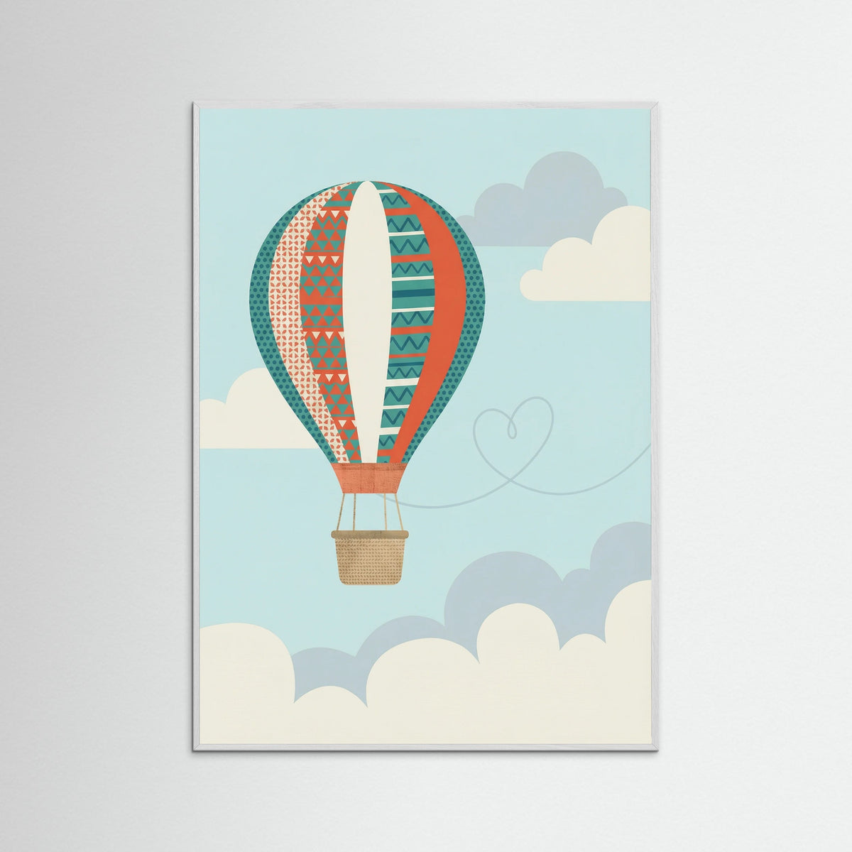 White Wood Dreamy Sky Flight