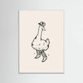 White Wood Duck wearing Western Boots Poster
