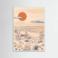 Dunes Dream in Orange Poster – plakat og kunsttryk