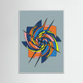 White Wood Dynamic Abstraction Gray