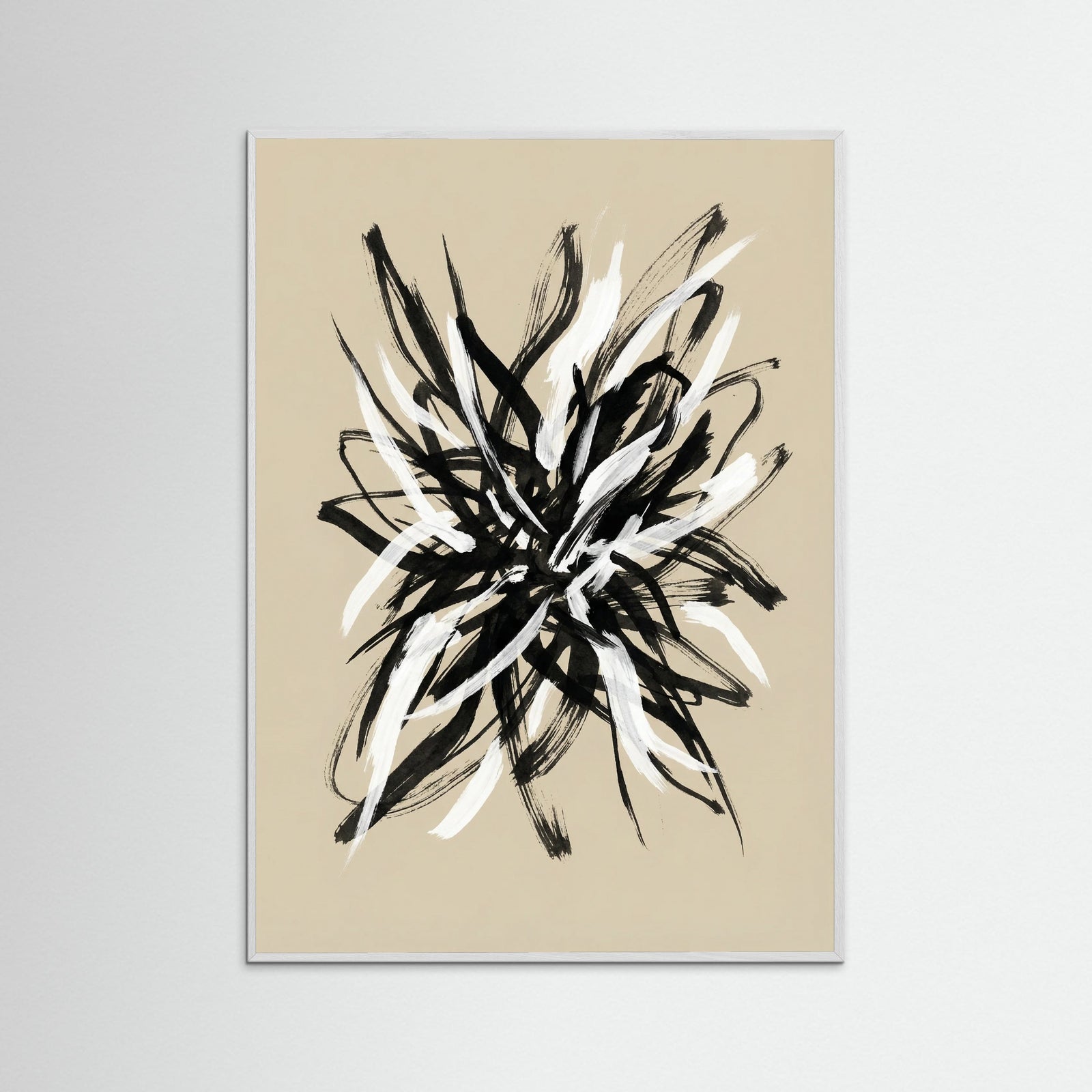 White Wood Dynamic Brushwork