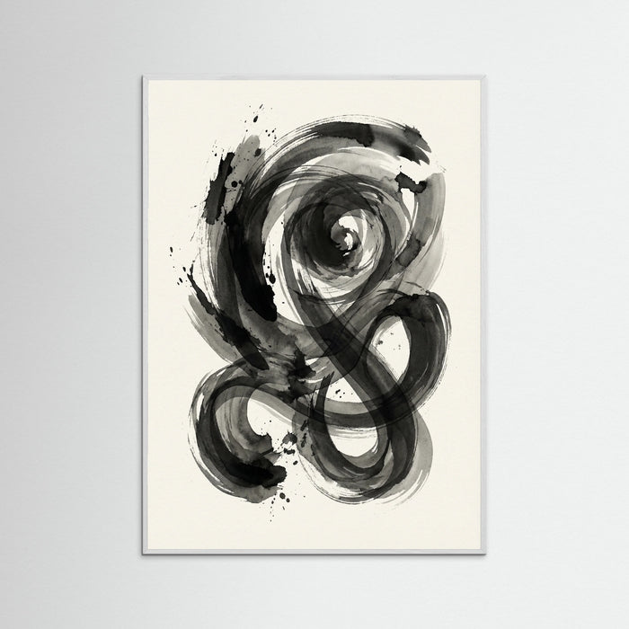 White Wood Dynamic Inkwork