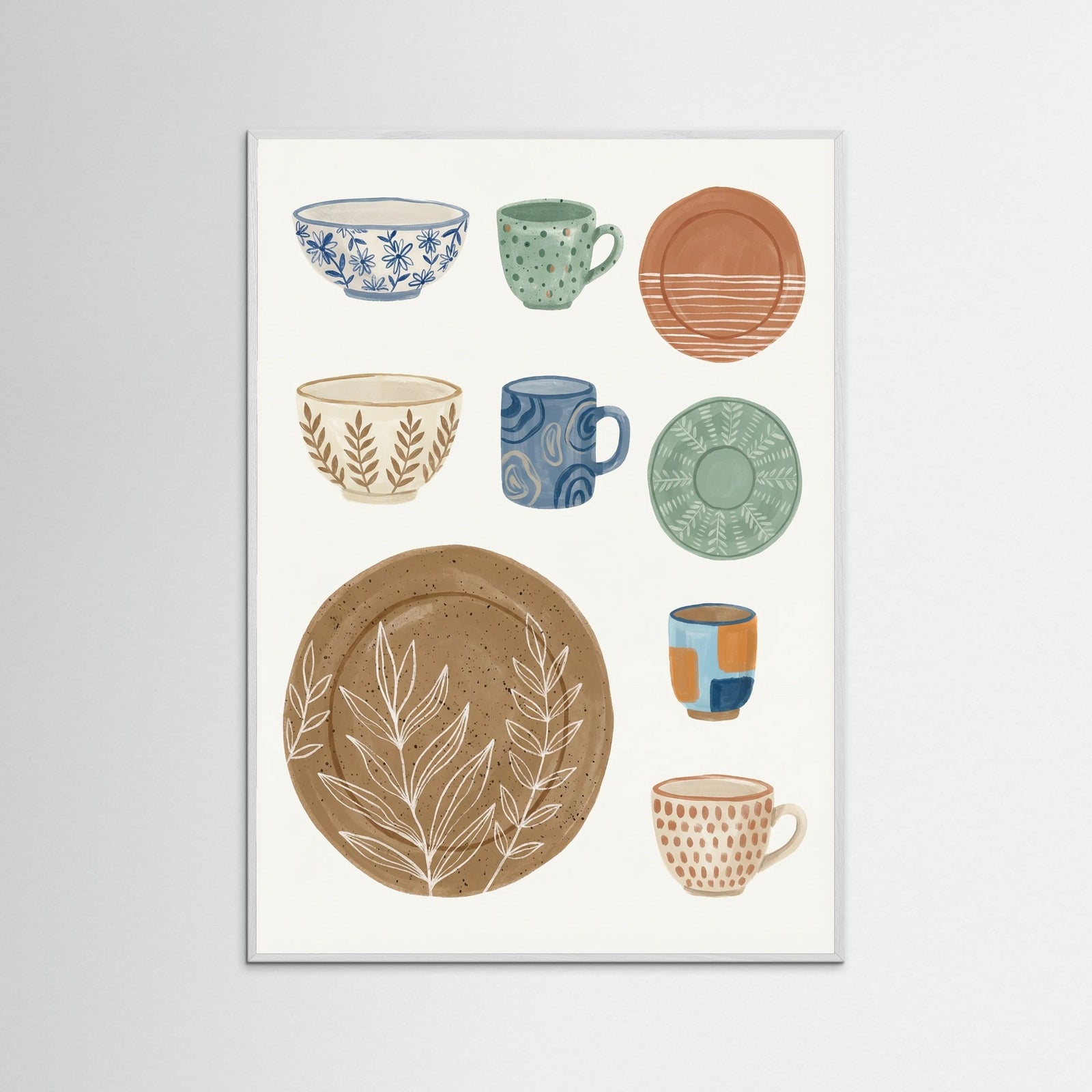 White Wood Earthen Vessels