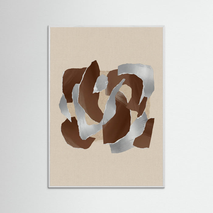 White Wood Earthy Abstraction