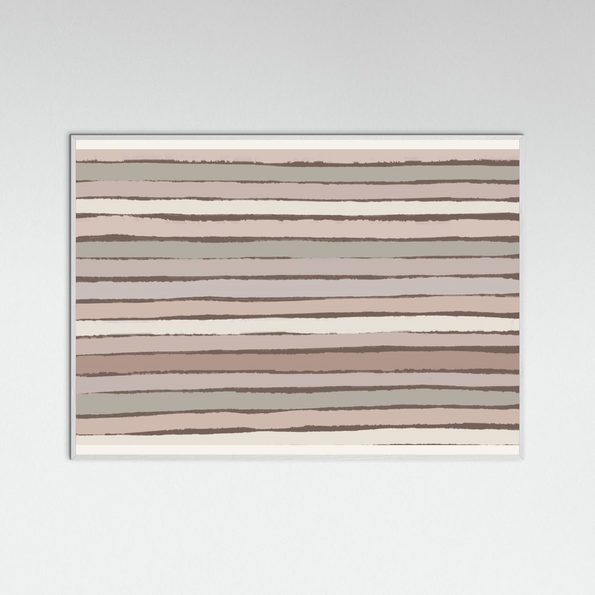 White Wood Earthy Stripes Poster