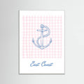 East Coast Anchor Poster – plakat og kunsttryk