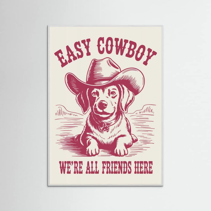 Easy Cowboy Poster – poster och konsttryck