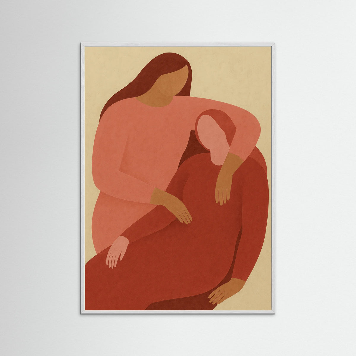 White Wood Embrace Cascade