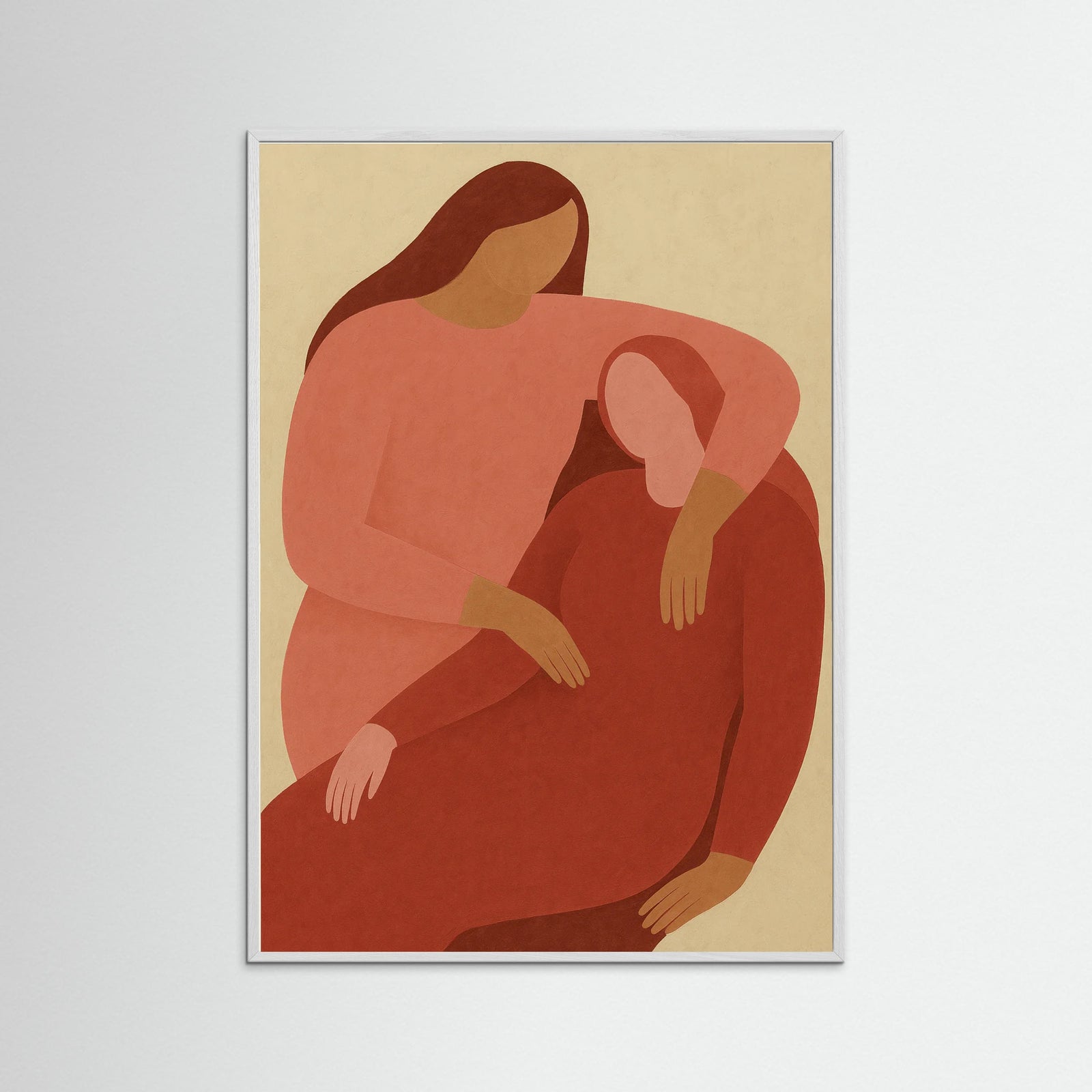 White Wood Embrace Cascade