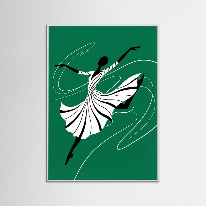 White Wood Emerald Dance
