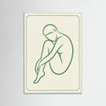 White Wood Emerald Embrace
